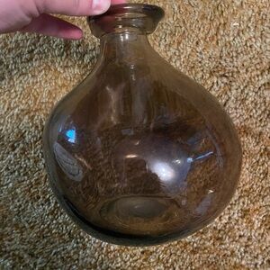 Mud Pie small brown glass vase